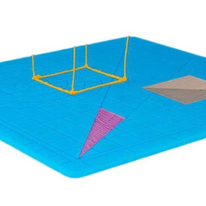 Meltreal 3D Printing Pen Silicone Design Mat – DIY Creative Drawing Template Pad with Anti-Heat Finger Protectors | Larger & Foldable, Double-Sided (Patterns + Animal Shapes)